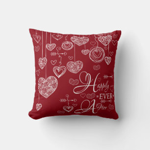 Two Toned Happlily Ever After Throw Pillow