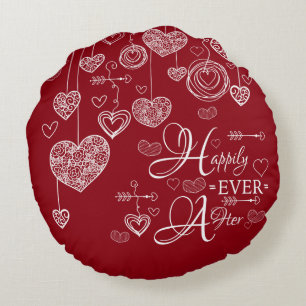 Two Toned Happlily Ever After Throw Pillow