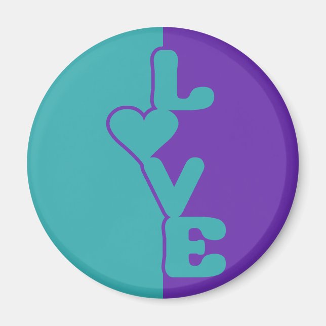 Two-Toned Love custom magnet (Front)