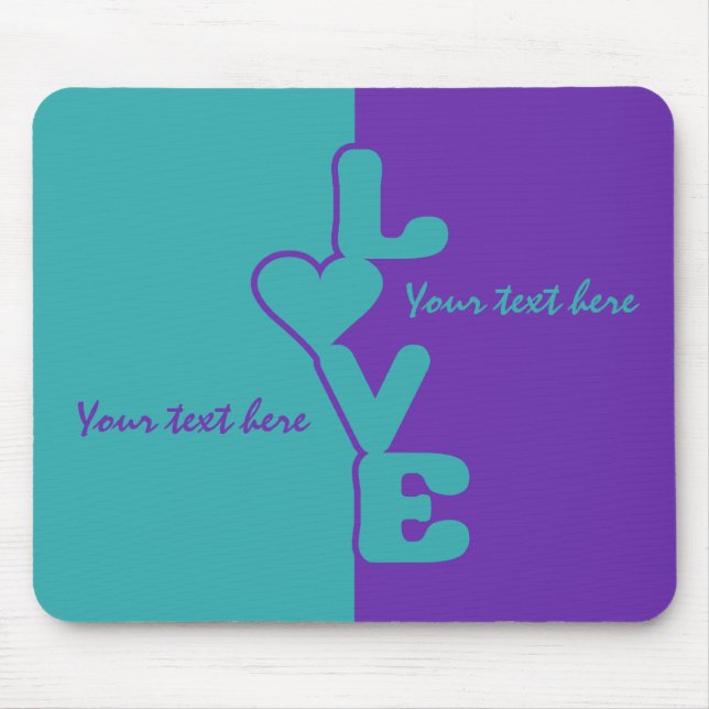 Two-Toned Love custom mousepad (Front)