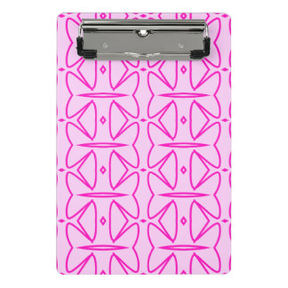 Two Toned Pink Pattern Mini Clipboard