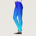 Two tones gradient blue, light blue pattern leggings<br><div class="desc">Two tones gradient blue,  light blue pattern</div>