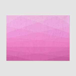 Two Tones Pink Polygonal Pattern Tissue Paper