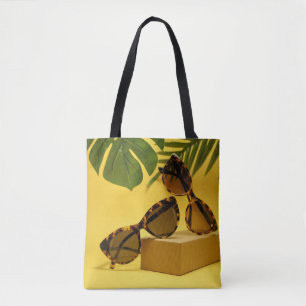 Two tortoiseshell-framed Wayfarer-styled sunglasse Tote Bag
