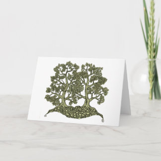 Two Trees intertwined Card