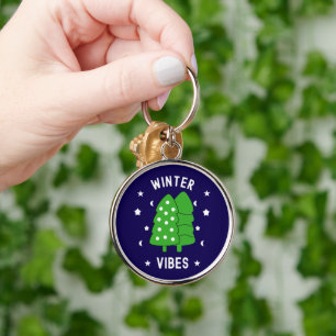 Two Trees Winter Vibes Key Ring