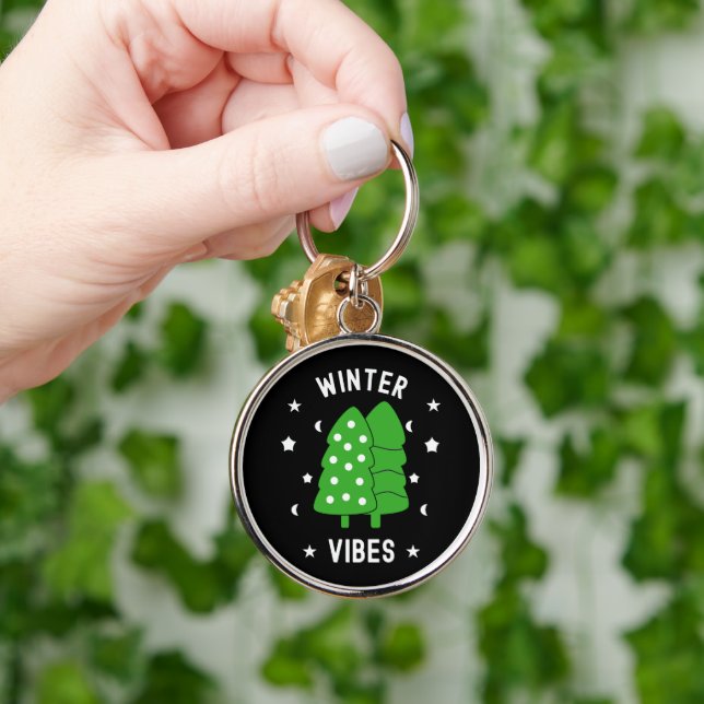 Two Trees Winter Vibes Key Ring (Hand)