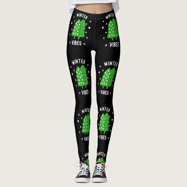 Two Trees Winter Vibes Leggings (Front)