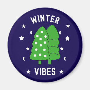 Two Trees Winter Vibes Magnet