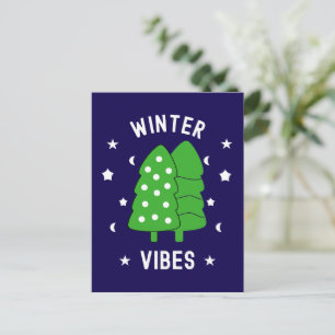 Two Trees Winter Vibes Postcard