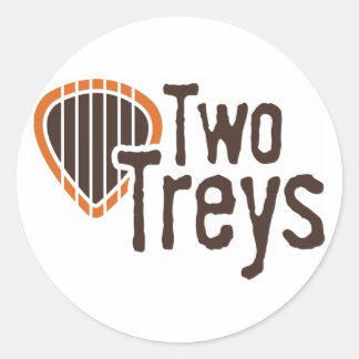 Two Treys Circle Sticker