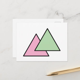 Two triangle chain postcard