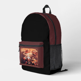 Two Trinities with Family Prayer Printed Backpack