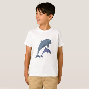 Two Tropical dolphins jumping beside each other T-Shirt