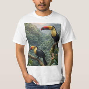 Two Tropical Toucan Birds, T-Shirt