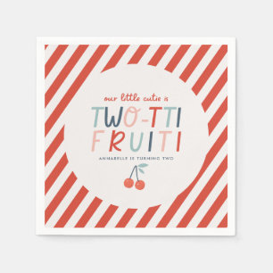 Two-tti Fruiti 2nd Birthday Party Cute Napkin