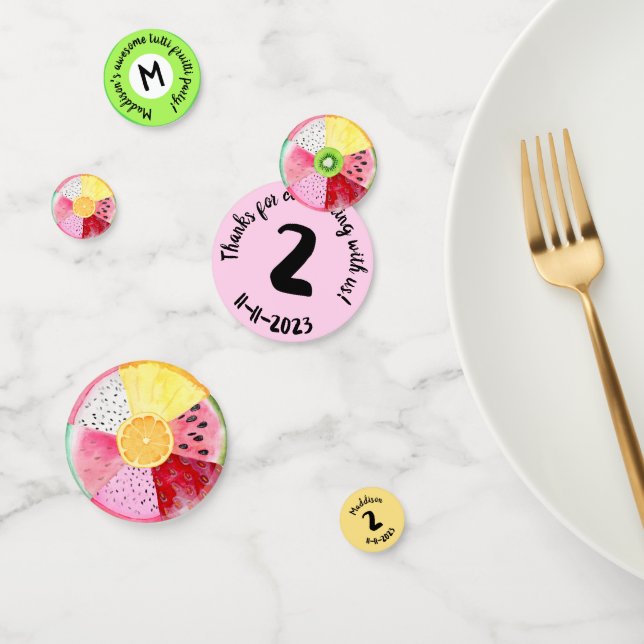 Two-tti Fruitti Tutti Fruitti Tropical Birthday Confetti (Group)