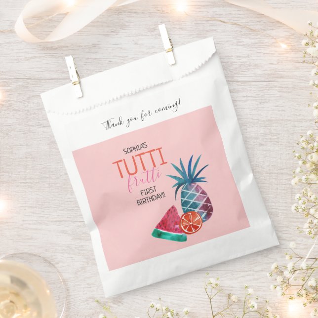 Two-tti Frutti Child's Birthday Party Favour Bags (Clipped)