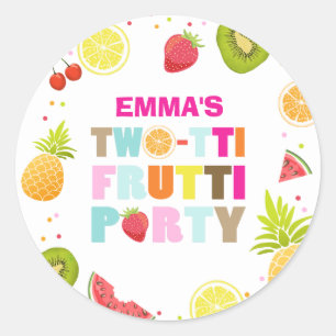 Two-tti frutti Envelope seal sticker tutti fruity