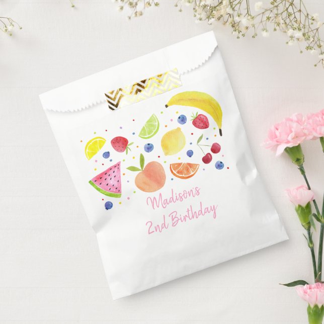 Two-tti Frutti Fruit Second Birthday  Favour Bags (Sealed)