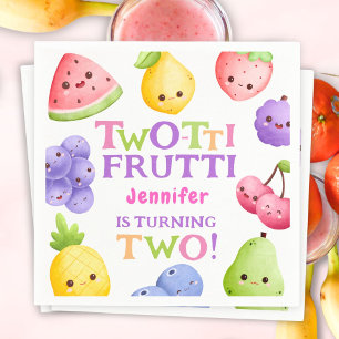 Two-tti Frutti! Girl Pink Cutie Fruit Paper Napkin