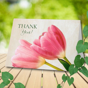 Two Tulips Thank You Card