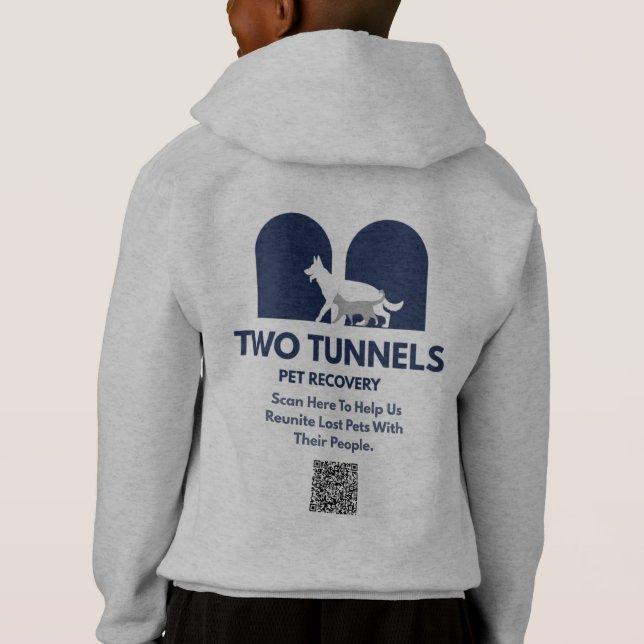 Two Tunnels Kids Hoodie (Back)