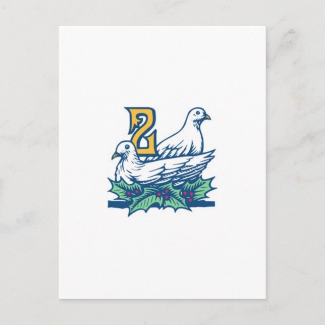 Two Turtledoves Postcard (Front)