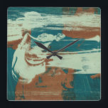 Two Up North Square Wall Clock<br><div class="desc">Home Décor</div>