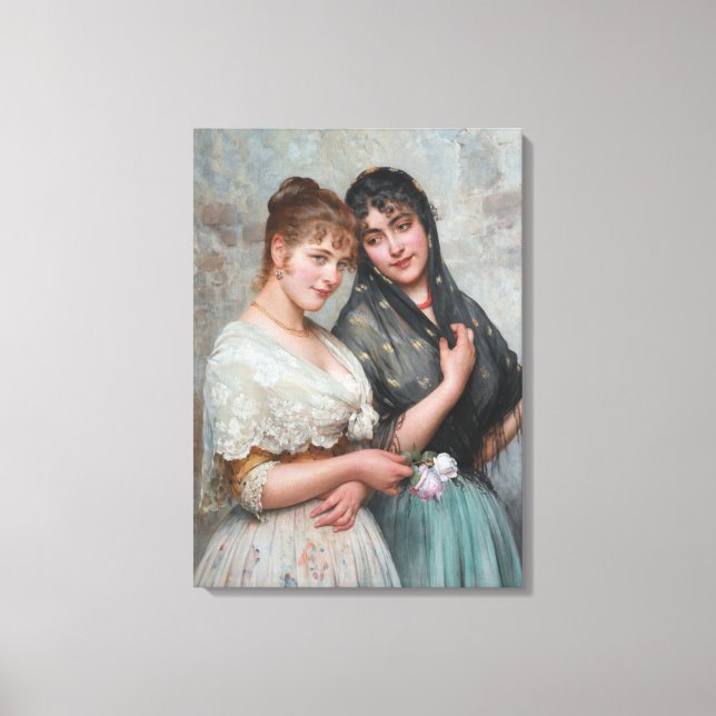 Two Venetian Women Canvas Print (Front)