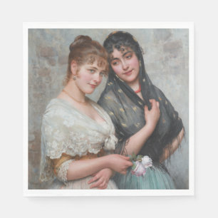 Two Venetian Women Napkin