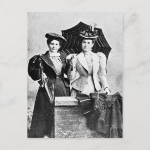 Two Victorian women, 1898 Postcard