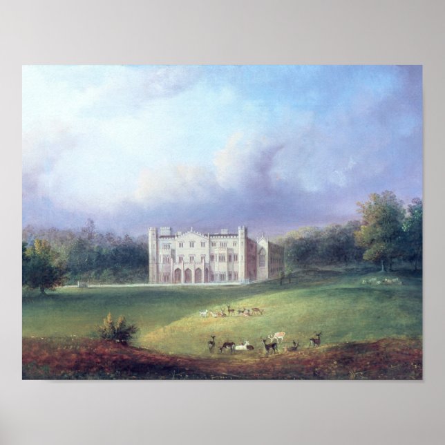 Two Views of Apley Priory Poster (Front)