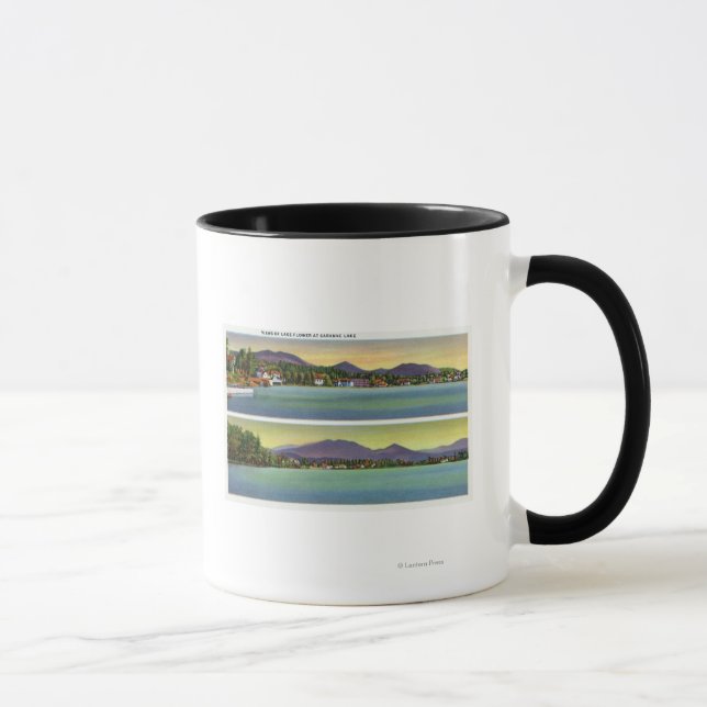 Two Views of Lake Flower Mug (Right)