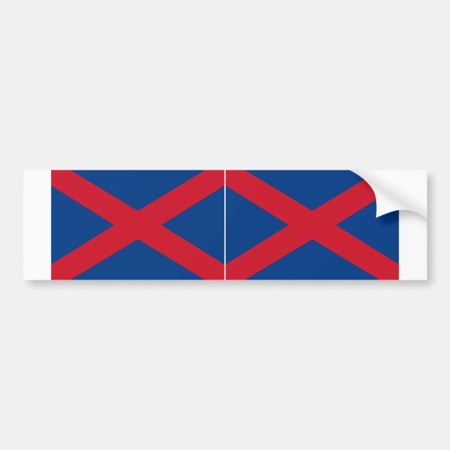 TWO Voortrekker Flag Bumper Sticker (Front)