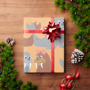 Two Walruses Wrapping Paper