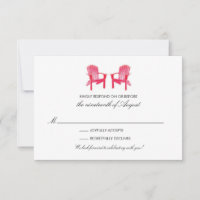 Two Watercolor Adirondack Chairs RSVP