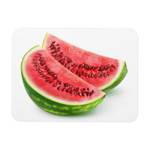 Two watermelon pieces magnet