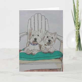 Two Westie Pals Card