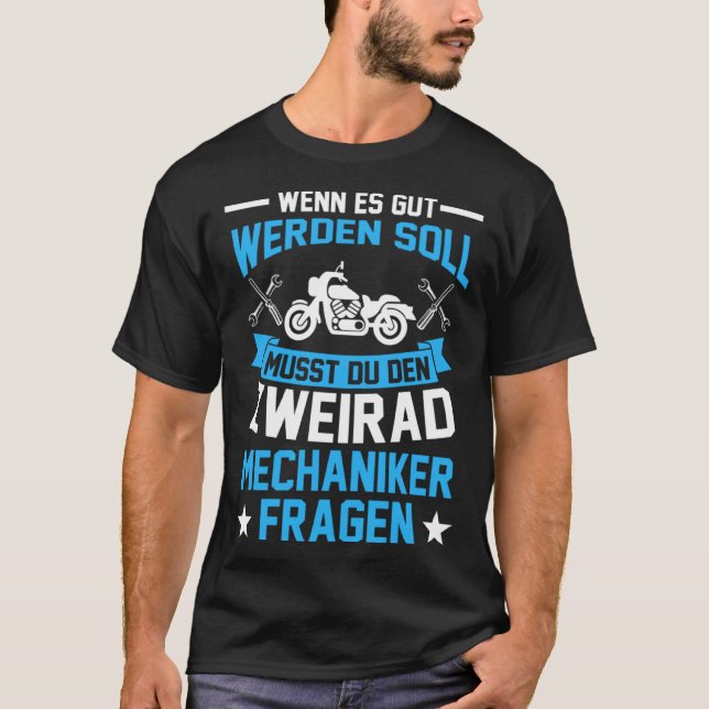 Two wheel mechatronics mechanic T-Shirt (Front)