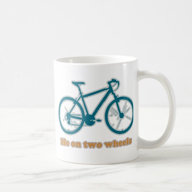 two wheels . biking coffee mug (Right)
