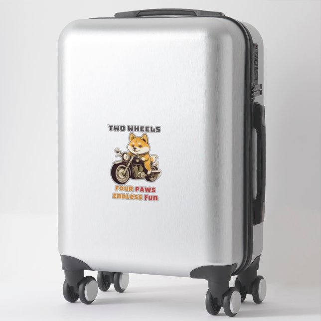 Two Wheels Four Paws Endless Fun Outdoor  (Suitcase)
