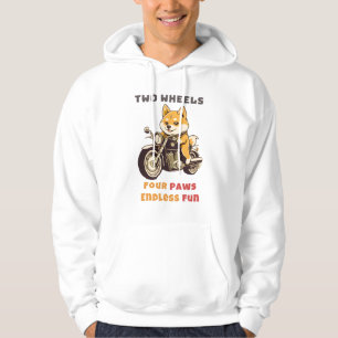 Two Wheels Four Paws Endless Fun Outdoor Hoodie
