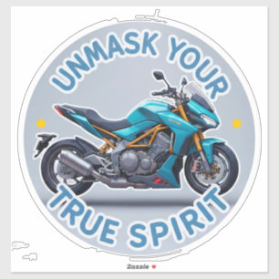 Two Wheels Motorcycle Sticker Art