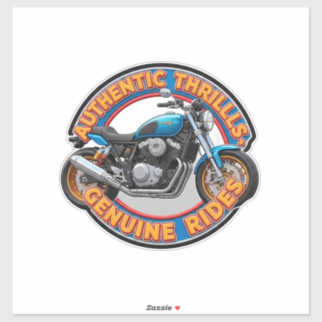 Two Wheels Motorcycle Sticker Art (Sheet)