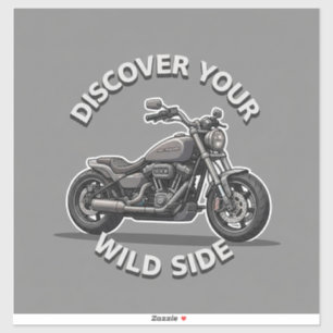 Two Wheels Motorcycle Sticker Art