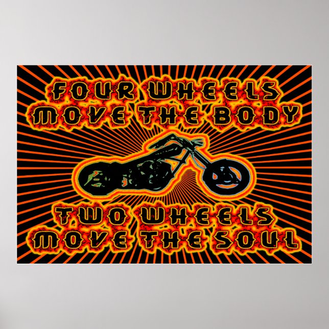 TWO WHEELS MOVE TH E SOUL POSTER (Front)