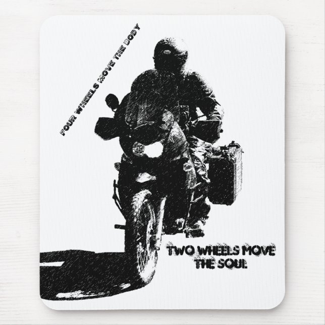 Two Wheels Move the Soul Mouse Pad (Front)
