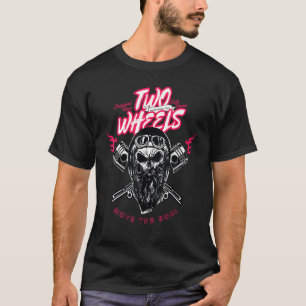 Two Wheels Move The Soul Retro Motorcycle Vintage T-Shirt