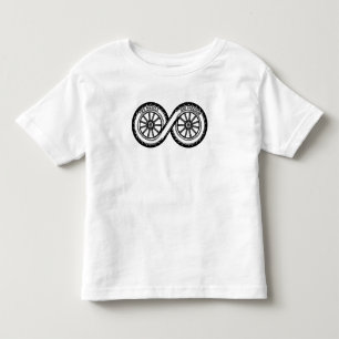 Two Wheels Rider Symbol Toddler T-Shirt